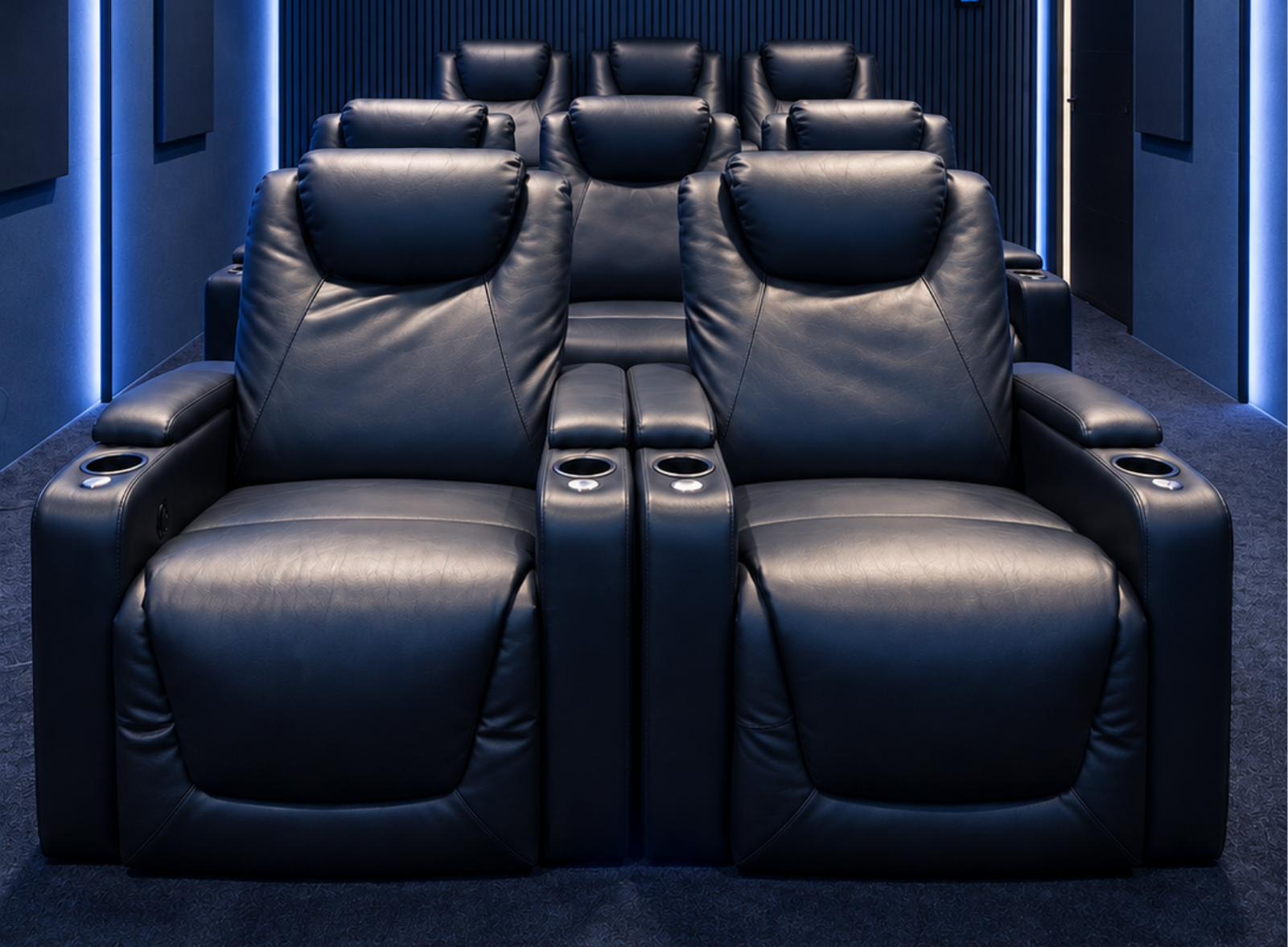 Carson Gold Class Electric Recliner Home Theatre Seating | Cinema Chairs